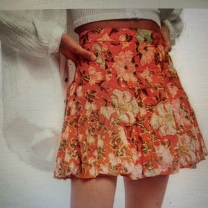 Free people end of island godet skirt